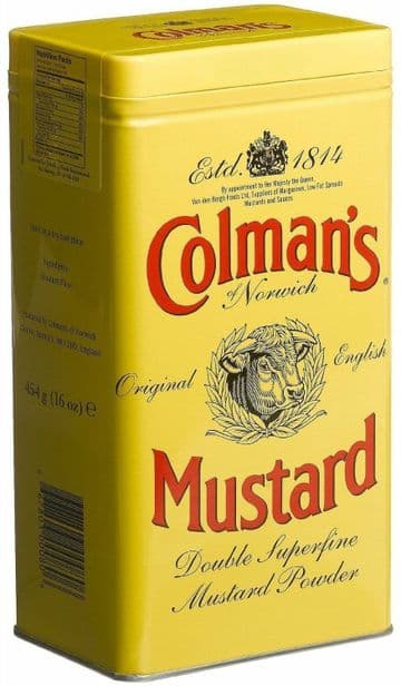 Colman's Double Superfine Mustard Powder 57g or 454g - Choose your Quantity