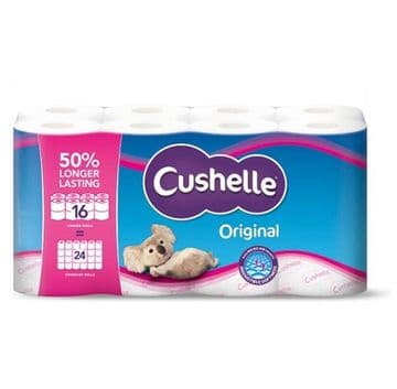 Cushelle Original Toilet Tissue 16 Longer Lasting Rolls