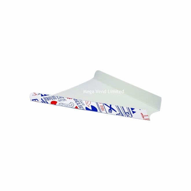 Disposable Pizza Slice Tray Patterned Takeaway Cardboard Fast Food Packaging