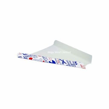 Disposable Pizza Slice Tray Patterned Takeaway Cardboard Fast Food Packaging