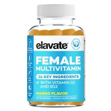 Elavate Elevate Female Multivitamin Mango Flavour Gummies x 60 GENUINE UK STOCK Gummy