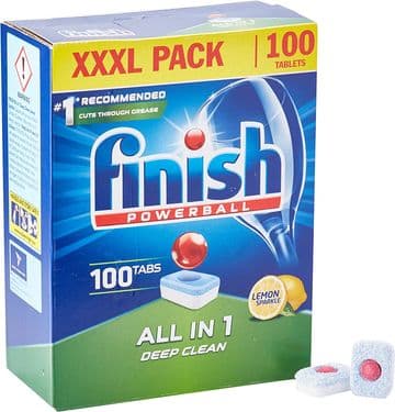 Finish Power Essential Dishwasher Tablets Lemon 100 Tabs