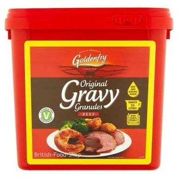 Goldenfry Gravy Granules 2kg Makes 27 Litres - Select Original Beef or Onion