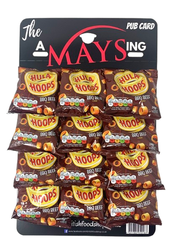 Hula Hoops BBQ Flavour Snacks 12 x 24g on 'The AMaysing' Pub Card