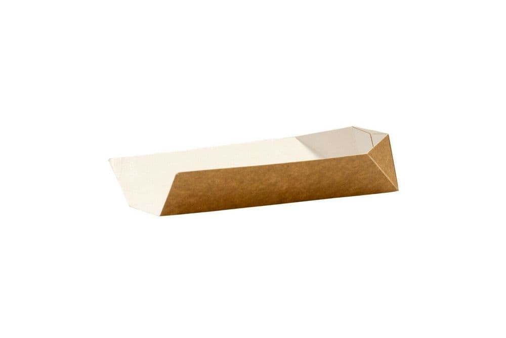 Kraft Buff Disposable Takeaway Cardboard Open Ended Hot Dog Tray Food ...