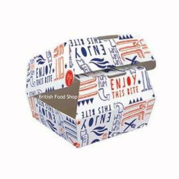 Large Disposable Takeaway Cardboard ClamShell Burger Boxes - Fast Food Packaging