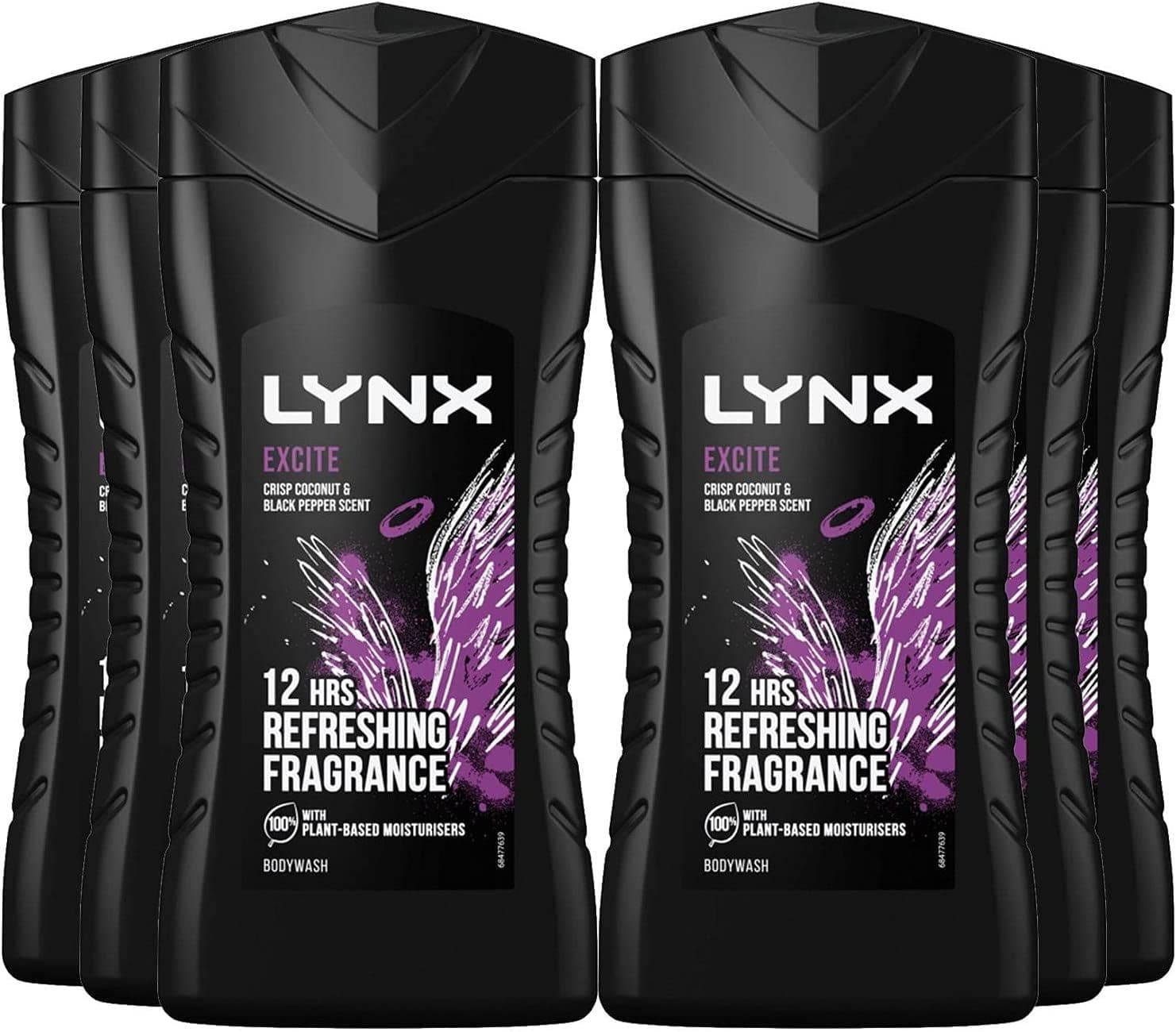 Lynx Shower Gels 225ml x 6