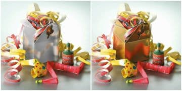 Metallic Gold/Silver Party Wedding Favours Xmas New Year Birthday Unfilled Box