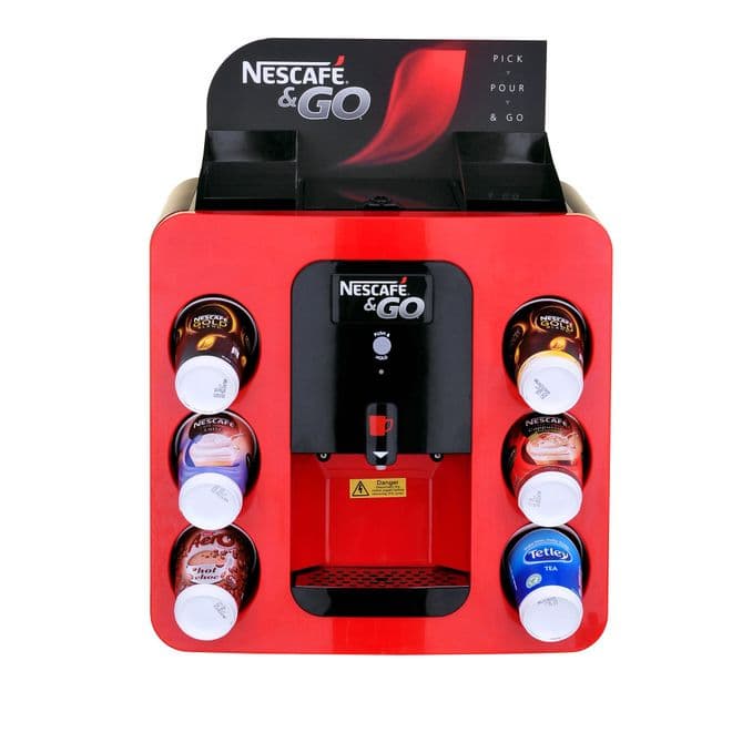 Nescafe, Nescafe & Go, Nescafe and Go, Dispenser, Vending, Machine, Hot drinks, Coffee, Aero, Tetley Tea,