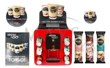 Nescafe &Go 2Go Machine Dispenser Bundle 12oz In-Cup Drinks Accessories & POS - Available on Request