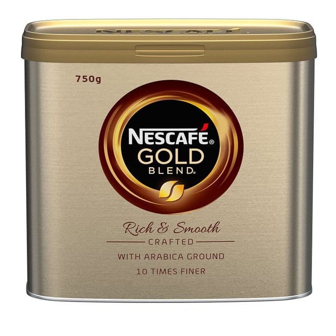 Nescafe Gold Blend Rich & Smooth Arabica Ground Coffee 750g Catering Tin