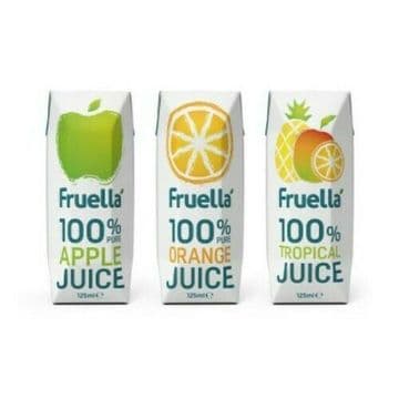 Radnor Hills Fruella 100% Pure Fruit Juice 125ml x 30 Apple | Orange |Tropical