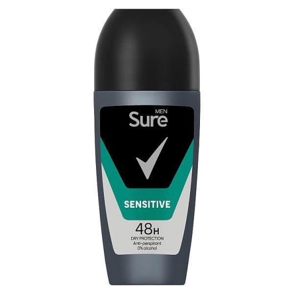 Sure Men Anti-Perspirant Roll On Sensitive 6 x 50 ml