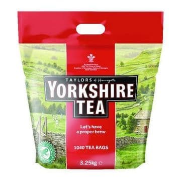 Taylors of Harrogate Yorkshire Tea 1040 Two Cup Tea Bags 3.25kg British Cuppa
