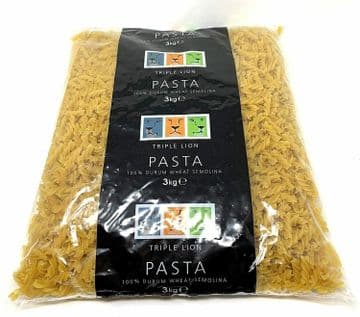 Triple Lion Professional Chef's Fusilli Twists 100% Durum Wheat Pasta 3kg