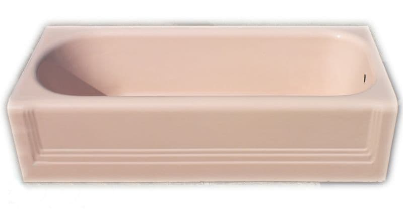 "Standard" Neo Lux Art Deco bath in Coral Pink (Circa 1955)