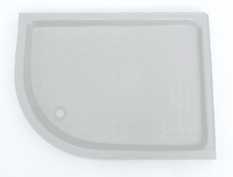 Bonded resin shower tray 1200x900mm Quadrant LEFT HANDED Whisper Grey (other colours available)