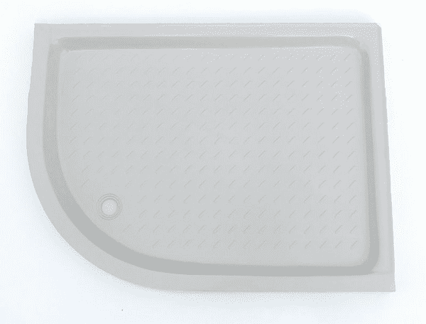 Bonded resin shower tray 1200x900mm Quadrant LEFT HANDED Whisper Grey (other colours available)