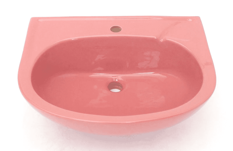 Cameo Pink Royal Doulton Victory Semi-Recessed 1TH Basin / Sink