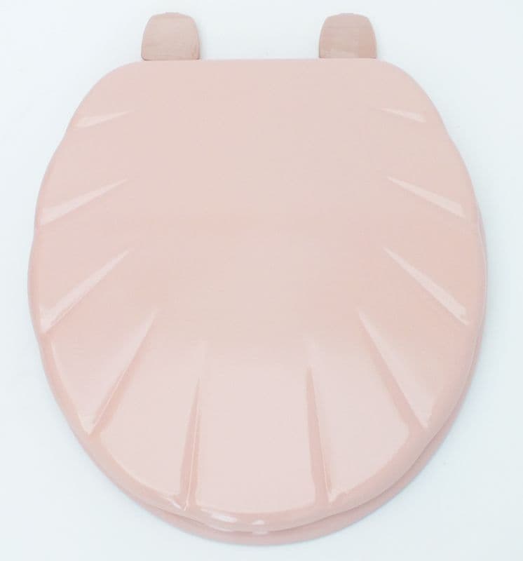Cavalier shell shape design Coral Pink (Group 1 Pink) toilet seat