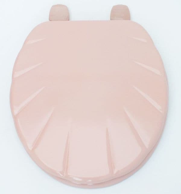 Cavalier shell shape design Coral Pink (Group 1 Pink) toilet seat