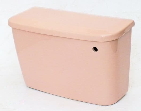 Coral Pink Toilet Cistern Bottom Inlet BIBO
