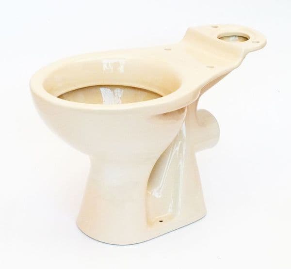 Cream Toilet Pan (WC) Close-Coupled