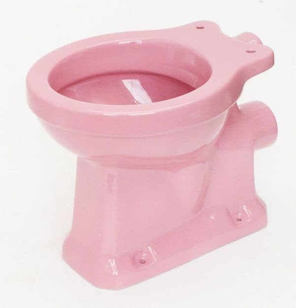Flamingo Pink Edwardian/Art Deco Toilet Pan (WC) Low/High-Level