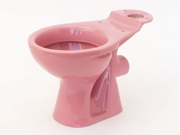 Flamingo Pink Special Colour Toilet Pan (WC) Close-Coupled