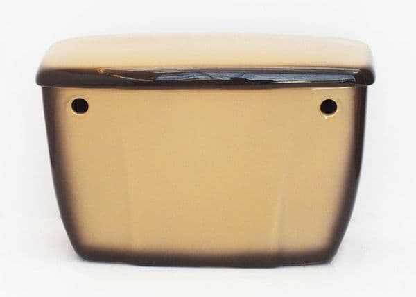 Nocturne style reproduction 12020/30 BIBO Toilet/WC cistern (Tank) in Harlequin Sandalwood two-tone