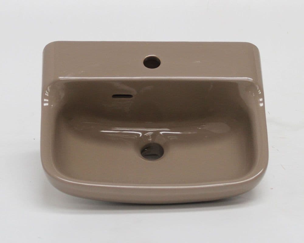 Kashmir Beige (Brown) Ideal Standard Michelangelo 1TH Cloakroom Basin / Sink