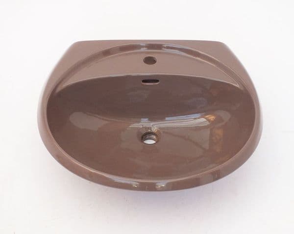 Mink (Brown) Royal Doulton Granada 61cm 1TH Basin / Sink