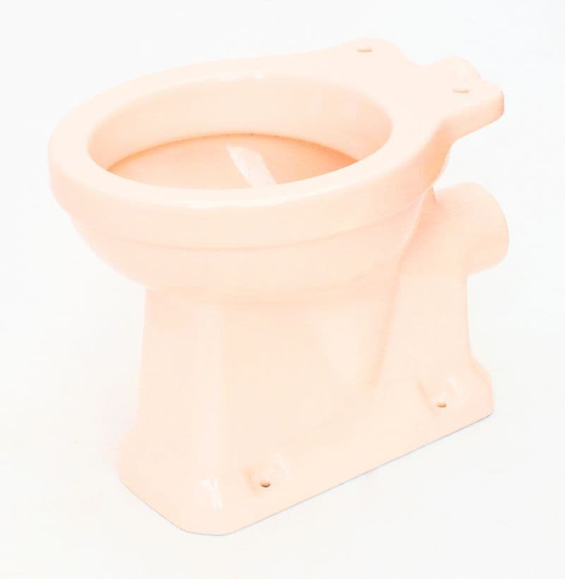 Peach Edwardian/Art Deco Toilet Pan (WC) Low/High-Level