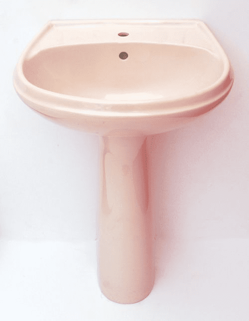 Peach Senesi Balsana 1TH Basin / Sink & Pedestal