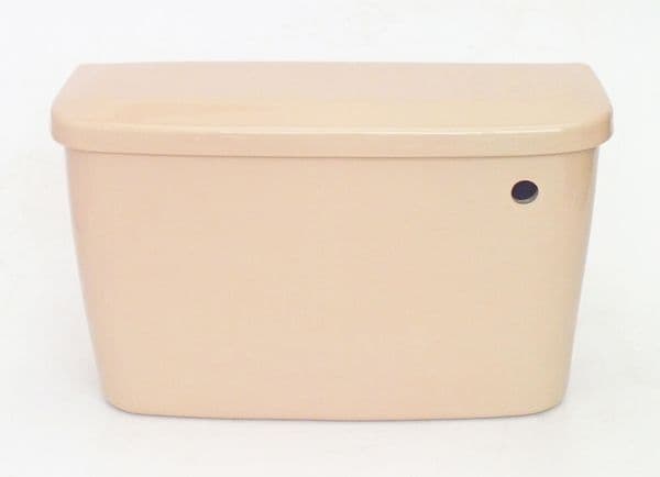 Peach toilet cistern side inlet