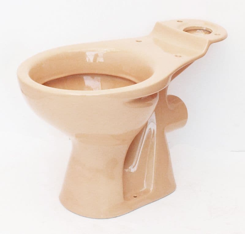 Peach Toilet Pan (WC) Close-Coupled