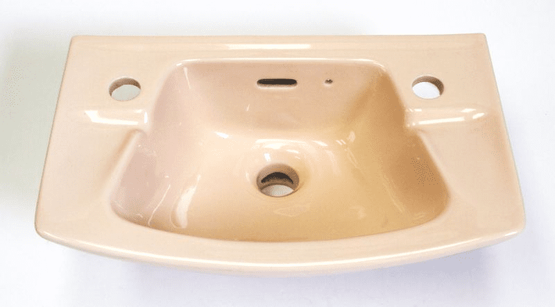 Peach Trent Dee 46cm 2TH Cloakroom Basin / Sink