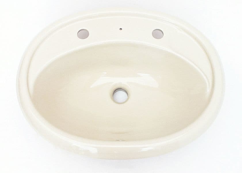 Pergamon Oval Inset Vanity Basin / Sink 2TH