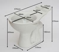 Pergamon Special Colour Toilet Pan (WC) Close-Coupled
