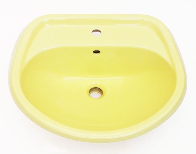 Primrose Yellow (ish) 56cm 1 or 2TH Basin / Sink