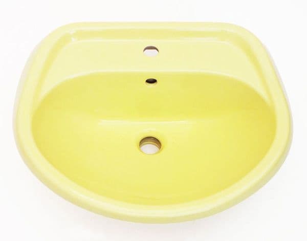 Primrose Yellow (ish) 56cm 1 or 2TH Basin / Sink