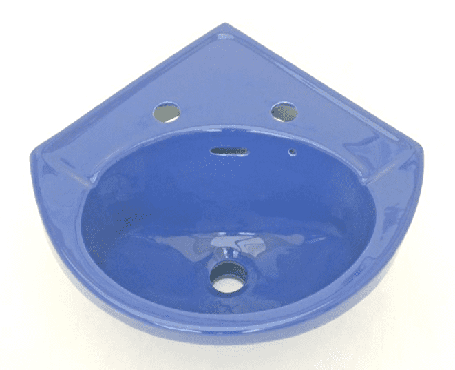 Sorrento Blue Ideal Standard Angle 2TH Corner Basin / Sink