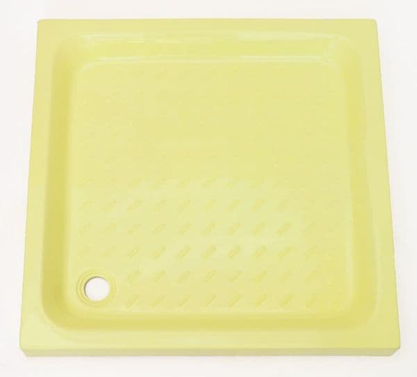 Stone resin shower tray 800x800mm Primrose & other discontinued colours