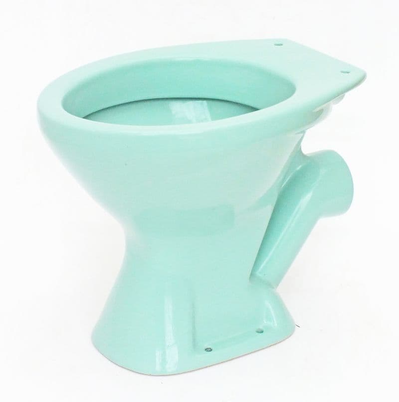 Turquoise Toilet Pan (WC) Low-Level