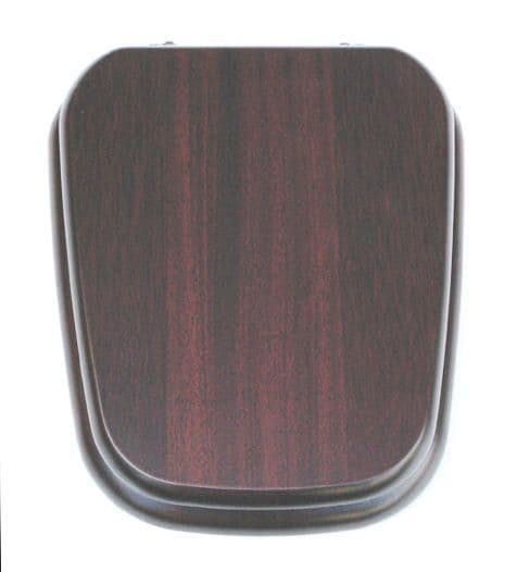 Twyfords Debut toilet seat, lid & hinges in Mahogany finish (other finishes available)