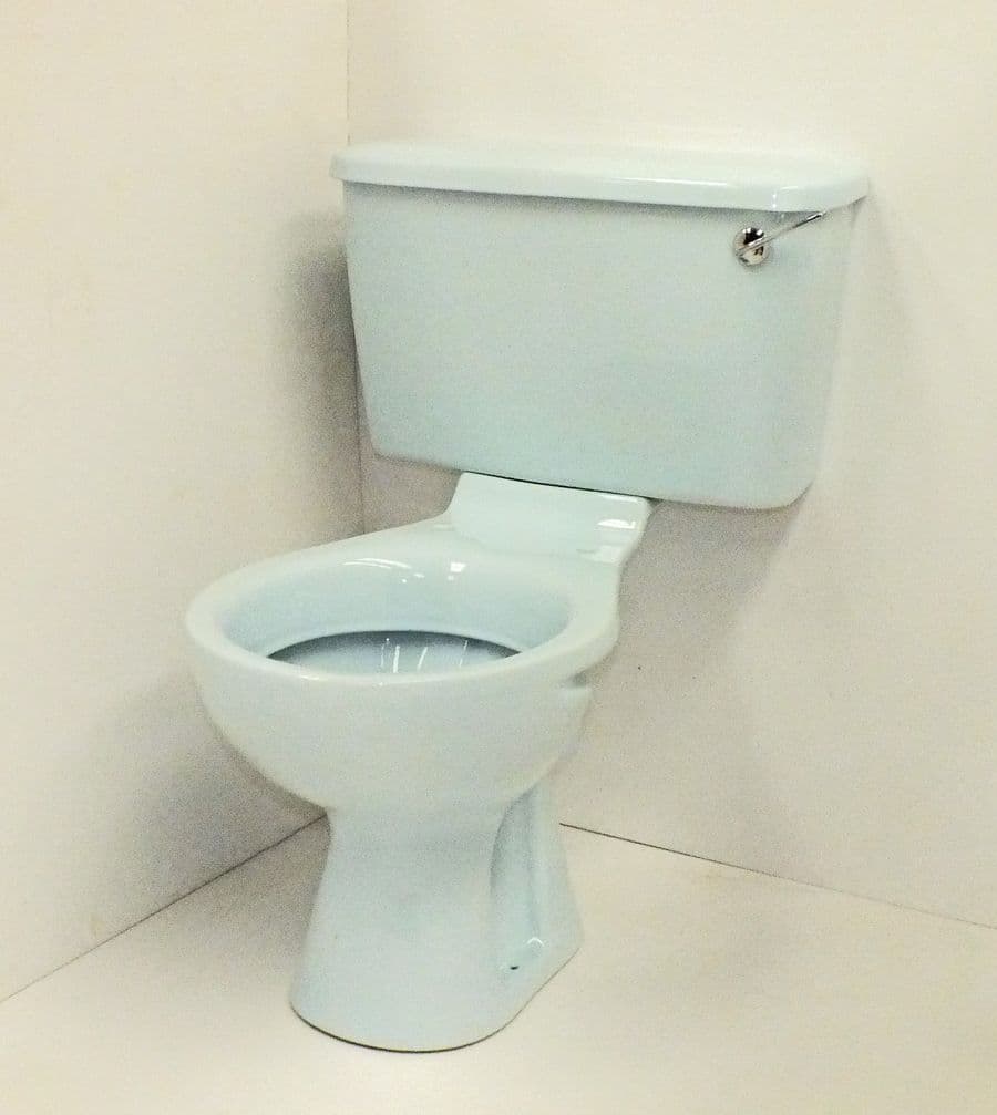 Whisper Blue Toilet Pan and Cistern CloseCoupled