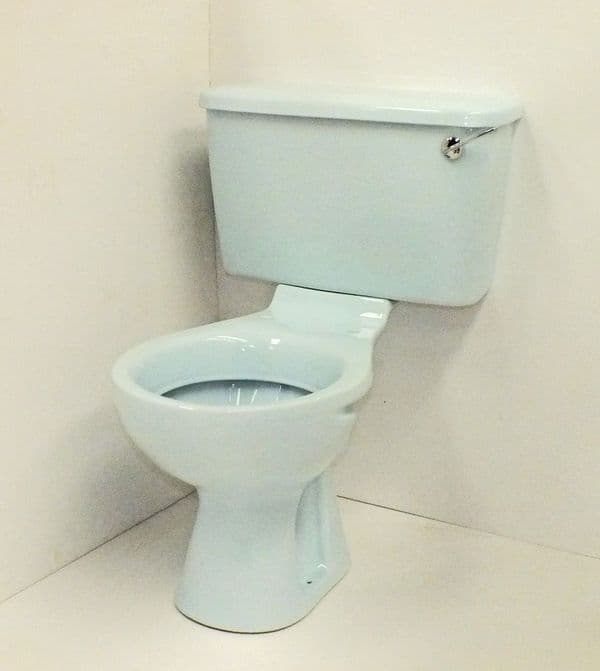 Whisper Blue Toilet Pan and Cistern Close-Coupled