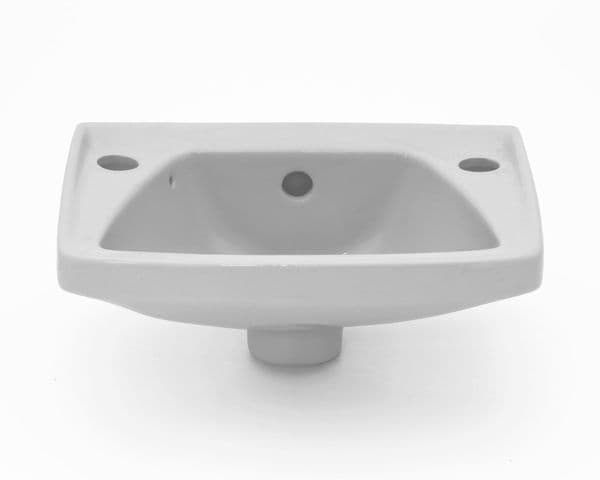 Whisper Grey 36cm Cloakroom 2TH Basin / Sink