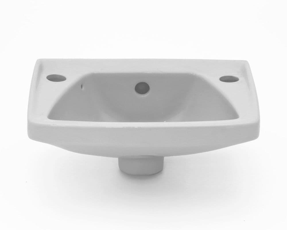 Whisper Grey 36cm Cloakroom 2TH Basin / Sink