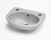 Whisper Grey Ideal Standard Studio 350mm Cloakroom 2TH Basin / Sink